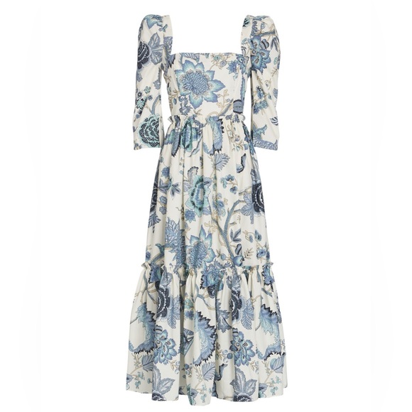 ⚡️Cara Cara Blue Hill Dress in Jacobean sz 0 - Picture 6 of 10